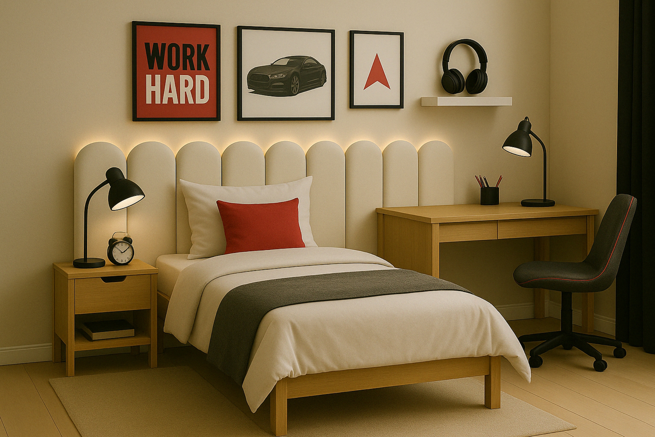 panele tapicerowane ścienne płotki zaokrąglone (2)